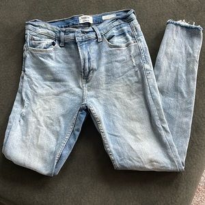 High Rise Distressed Jeans